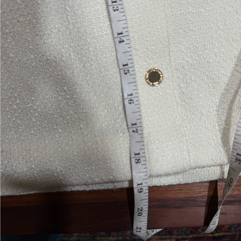 🔻Marc New York Andrew Marc Ivory Bouclé Button-Front Skirt NWT | Size 14 - Picture 8 of 8